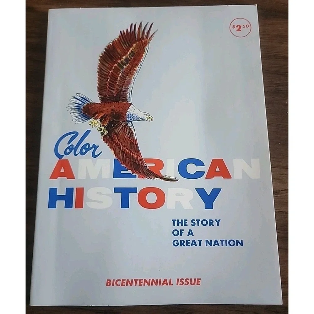 Vintage 1975 Color American History Bicentennial Issue Coloring Book